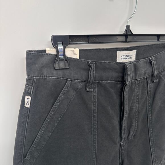 CITIZENS OF HUMANITY NWT Evereve Leah Cargo Pants in Washed Black // 26 - Picture 6 of 13